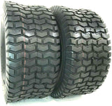 2 (TWO) 16x6.50-8 Turf Tires 4 PR Tubeless Lawn Mower Tires