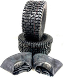 (2) New 15x6.00-6 TURF TIRES 4 Ply W/Tubes for Garden Tractor / Rider / Mower