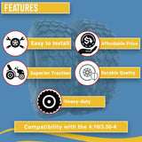 (1) ONE- New 4.10/3.50-4  Stud Tubeless Lawn Garden Snowblower Tire
