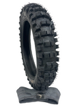 90/100-14 3.00-14" inch Rear Tire and Inner Tube for 125cc 140cc 150cc Coolster Tao Tao Apollo RFZX18 CRF80R KLX125 RM80 YZ80 YZ85 TTR125 Pit Pro Trail Dirt Bike Off Road Motocross Heavy Duty