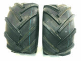 Two 22x11.00-10 Lug R-1 Lawn Mower Tractor Tubeless Heavy Duty 22x11x10