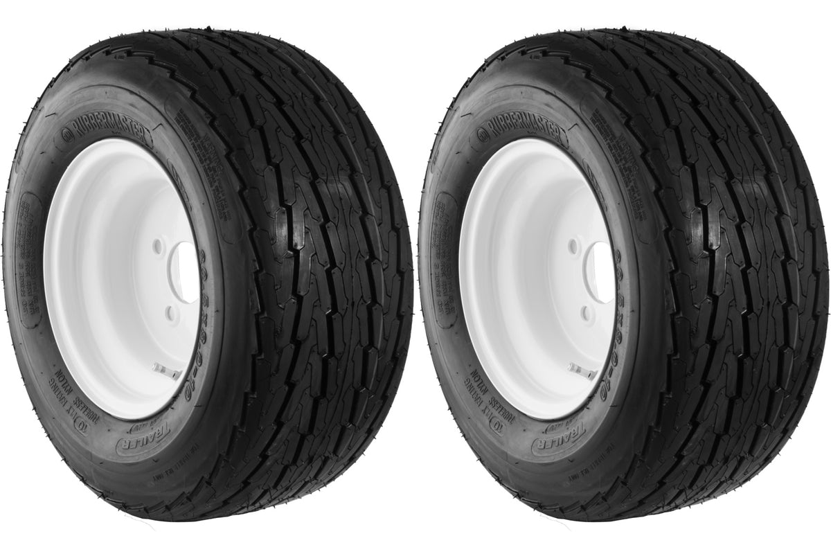 2(TWO)- 16.5x6.50-8 TIRE WHEEL 4 LUG 6 PLY 16.5 650 8 Pop Up Camper Tr