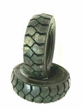 TWO 7.00-12 FORKLIFT TIREs With Tubes, Flap Grip Plus Heavy duty 700-12