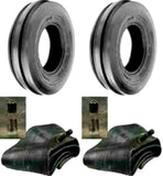 (2) New 6.00-16 600X16 6.00X16 Rib Imp DISC,WAGON Farm Tractor Tires w/Tubes