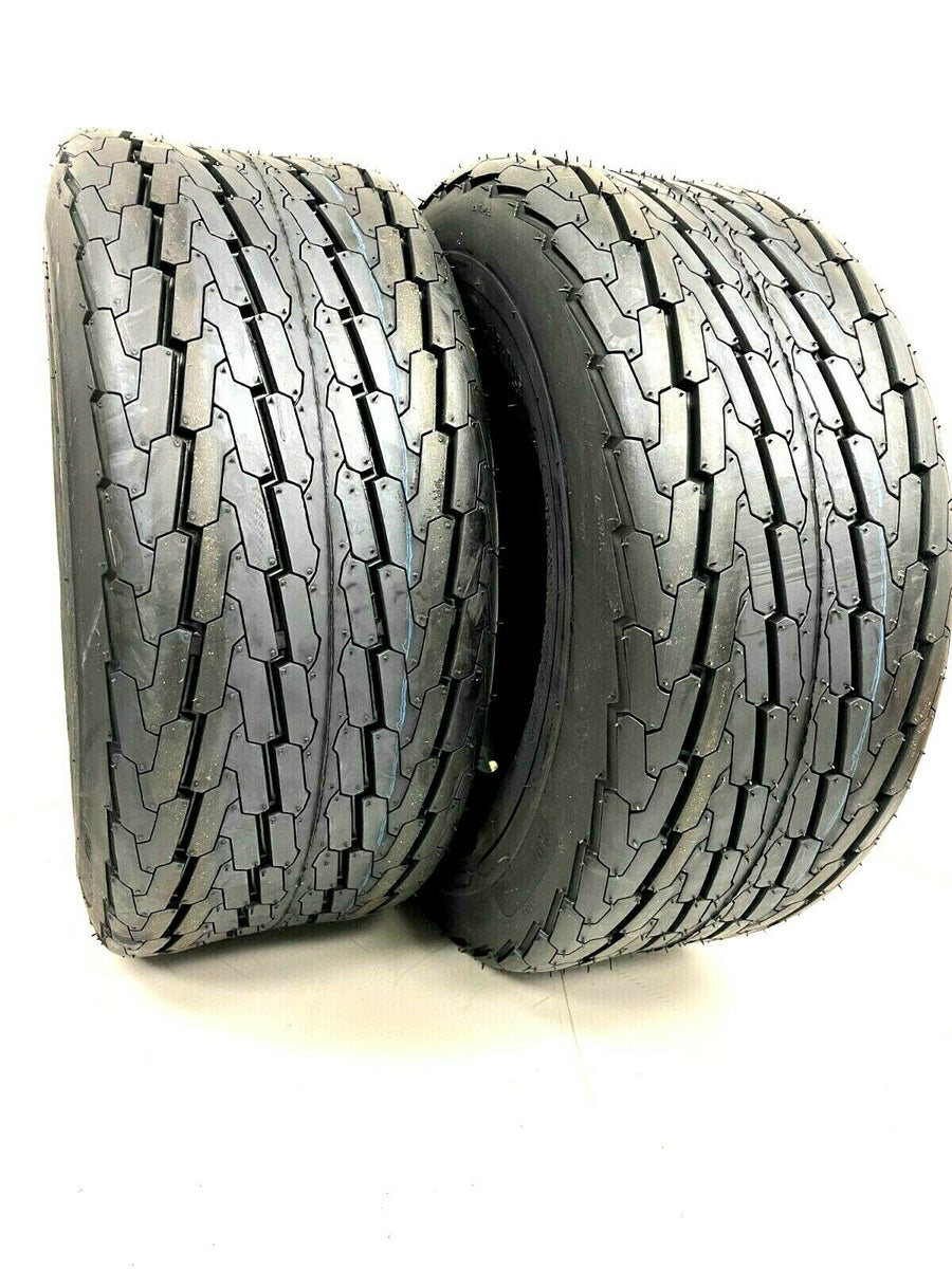 2 Trailer Tires 20.5x810 20.5x8.010 10PR Load Range E 205/65D10 Lawn&Garden Tire
