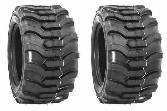 TWO 18x8.50-8 Lug Traction Lawn Tractor Tires 18 8.50 8 R-4 Bar Skid Lug 18x850