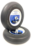 Two 4.80-8, 4.00-8 Cart Carlisle Flat Proof TireWheel Flat Free assembly Wheelbarrow