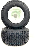 TWO (2) - 18x8.50-8 Wheel+Tires Lawn Tractor Golf Cart 4 Lug 18 8.50 8 18 850 8