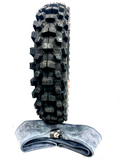 Dirtbike  3.00x12 (80/100-12) Tire and Tube Combo Fits TTR110E, KLX110. DRZ110
