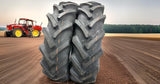 🚜 Set of 2 – 18.4-34 R1 Lug Tractor Tires 🌾 10-Ply Heavy Duty Tubeless Farm & Agricultural Rear Tires