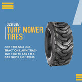 TWO 18x8.50-8 Lug Traction Lawn Tractor Tires 🛠️ R-4 Bar Skid Lug 18x8.5-8 Heavy Duty Turf & Garden Equipment Tires