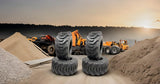 4 × 15-19.5 14 Ply R4 Skid Steer Loader Tires – Heavy Duty Industrial Tubeless (15x19.5)