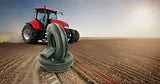 2 New 5.50-16 Tri-Rib Front Tractor Tires w/Tubes 550-16 F2 3-Rib 5.50x16 HD