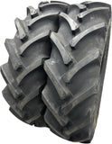 🔧 Two 13.6-28 Rear Tractor Tires R1 with Tubes - 13.6x28 Lug Bar Heavy Duty for Agricultural Tractors