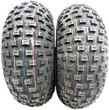 2 PK – 16x8.00-7 ATV Knobby Tires | D-929 | 16x8-7 | Four Wheeler Quad Tire Set