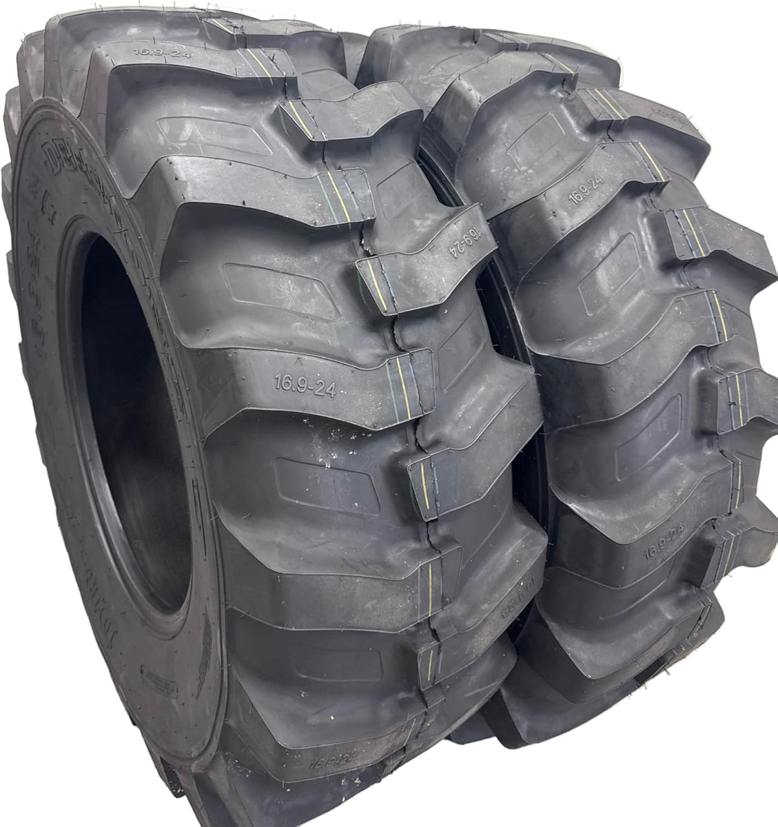 2-Pack 17.5-24 R4 Heavy Duty Industrial Tires – Tubeless Rear Tractor ...