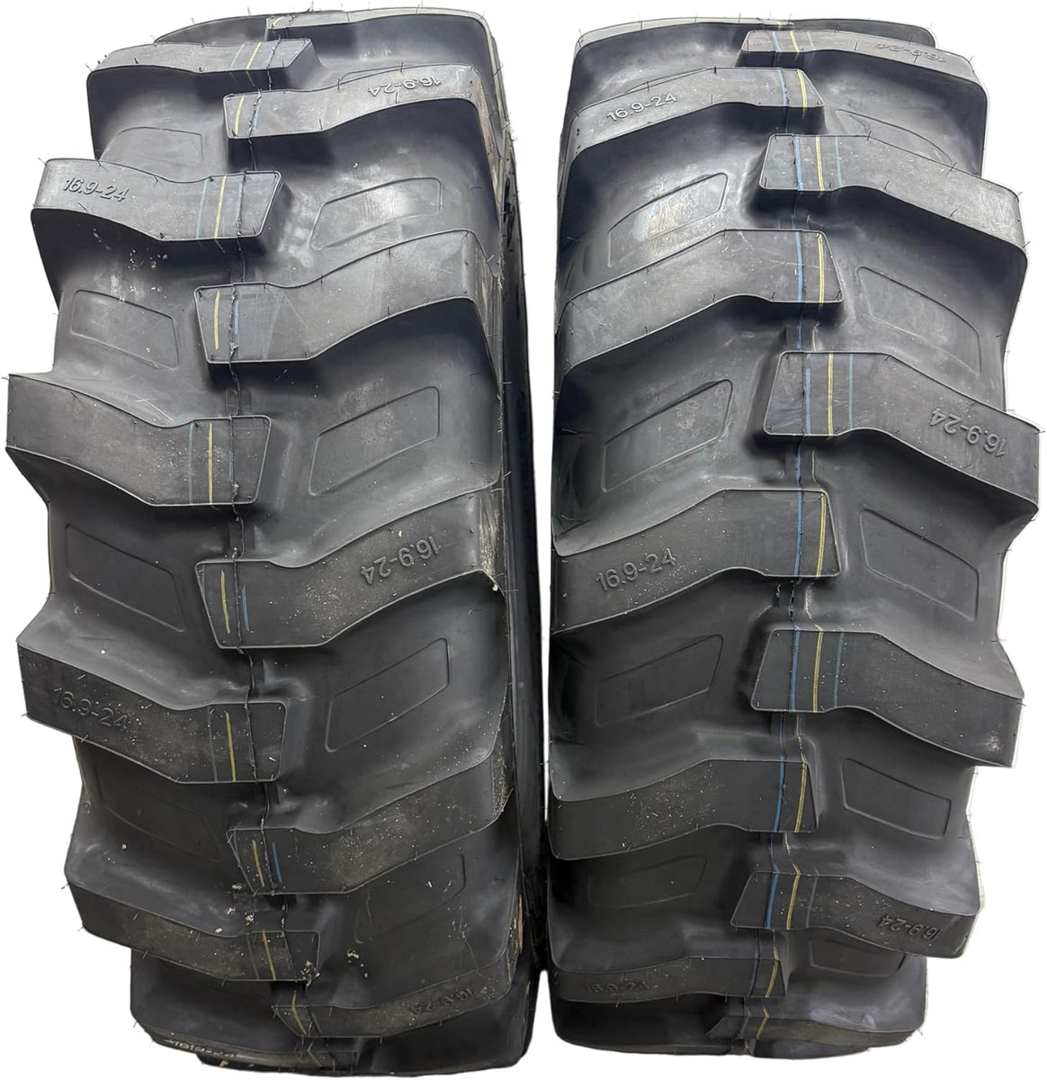 2-Pack 17.5-24 R4 Heavy Duty Industrial Tires – Tubeless Rear Tractor ...