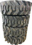 4 × 15-19.5 14 Ply R4 Skid Steer Loader Tires – Heavy Duty Industrial Tubeless (15x19.5)