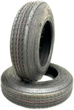 2 New 4.80/4.00-8 Trailer Tires Tubeless 480/400-8 6 Ply Heavy Duty