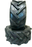 Two 16x6.50-8 AG Lug Tires 4 Ply | Lawn Tractor Mower Turf