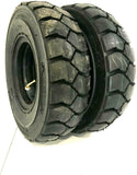 🔧 TWO NEW 4.00-8 Forklift Tires with Tubes - Flap Grip Plus Heavy Duty for Warehouse & Industrial Equipment