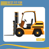 2 Pack 8.25-15 Forklift Tires with Tubes & Flaps – Grip Plus Heavy Duty 825-15 825x15