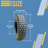 2 New 4.10/3.50-4 Stud Tires + Tubes TR13 Straight Stem 410/350-4 Hand Truck