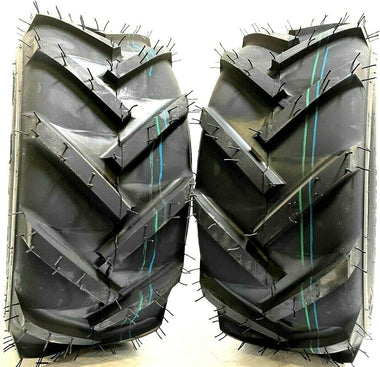 Two 16x6.50-8 AG Lug Tires 4 Ply | Lawn Tractor Mower Turf