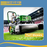 2 New 4.10/3.50-4 Turf Tires P332 Tread Tubeless 410/350-4 Lawn Mower Go Kart