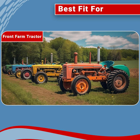 6.00-16 6 Ply Rib Disc Farm Tractor Tire With Tube – Fits Ford, John Deere, MF