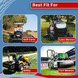 2 New 4.10/3.50-4 Turf Saver Tires 410/350-4 Lawn Mower Go Kart 4 Ply Tubeless