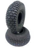 2 New 4.10/3.50-4 Turf Saver Tires 410/350-4 Lawn Mower Go Kart 4 Ply Tubeless