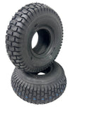 2 New 4.10/3.50-4 Turf Saver Tires 410/350-4 Lawn Mower Go Kart 4 Ply Tubeless