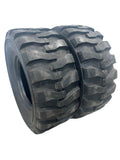 2 × 15-19.5 14 Ply R4 Skid Steer Loader Tires – Heavy Duty Industrial Tubeless (15x19.5)