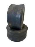 Two 11X6.00-5 Slick Smooth Tires for Zero Turn Mowers and Go Karts Tubeless 11x600-5