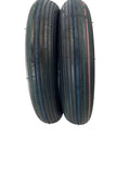 Two 3.50-8 Rib Wheel Barrow Tires with Tubes 350-8 3.50x8