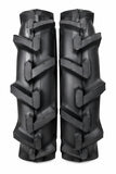 TWO 5-12 R-1 LUG Compact Tractor Tires Heavy Duty Bar 5.00-12 5x12 W Tubes