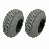 2.80X4 Grey Scooter tires with inner tubes 2 pack 2.80/2.50-4 9"x3"