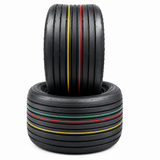 Two 16X6.50-8 4 Ply Rib Lawn Mower Tractor Tires 16x650x8 Tubeless Heavy Duty