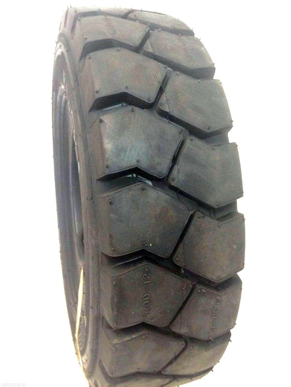 ONE: 8.25-15 FORKLIFT TIRE With Tube, Flap Grip Plus Heavy Duty 825-15