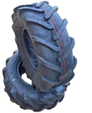 Two 16x6.50-8 AG Lug Tires 4 Ply | Lawn Tractor Mower Turf