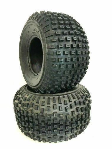 (2) TWO- NEW 22X11.00-8  DEESTONE D929  KNOBBY TIRES