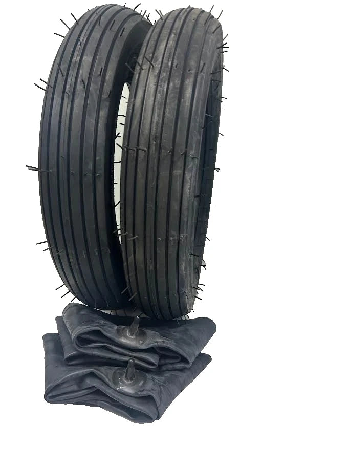Two 5.90-15 590-15 5.90x15 Rib Implement Tires Farm Wagon Hay Rake