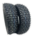 TWO 4.10/3.50-4 410/350-4 Turf Lawn Mower Go Kart TIRES Tubeless 410 350 4