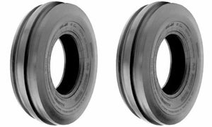 (2) TWO- NEW 4.00-8 TRI RIB 4PLY TRACTOR TIRES