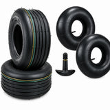 Two 16X6.50-8 4 Ply Rib 16 650 8 Lawn Tractor Mower Tires 16-6.50-8 W TUBES