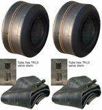 2 New 4.10/3.50-5 Smooth Tires + Tubes 410/350-5 4 Ply 4.10-5 Hand Truck Dolly