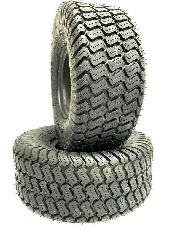 (2) TWO NEW- 15X6.00-6 Turf Lawn Mower TIRES Front Lawn Tractor Tires