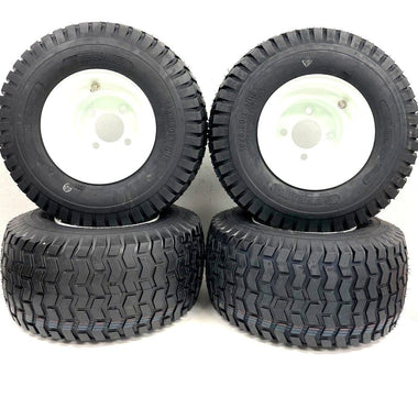 4- 18x8.50-8 Golf Cart 4 Lug Traction Tires and Wheels fits most all 4 Lug Golf Cart