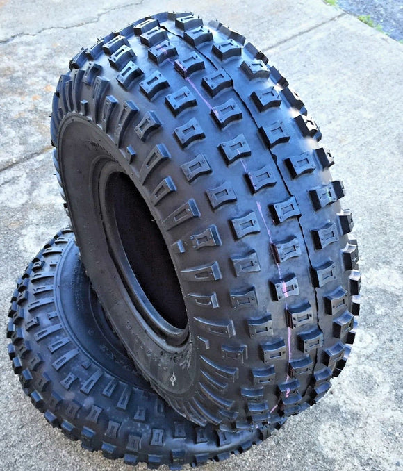 (2) TWO- NEW 16/8.00-7 DEESTONE D929 Knobby ATV  4PLY TIRES